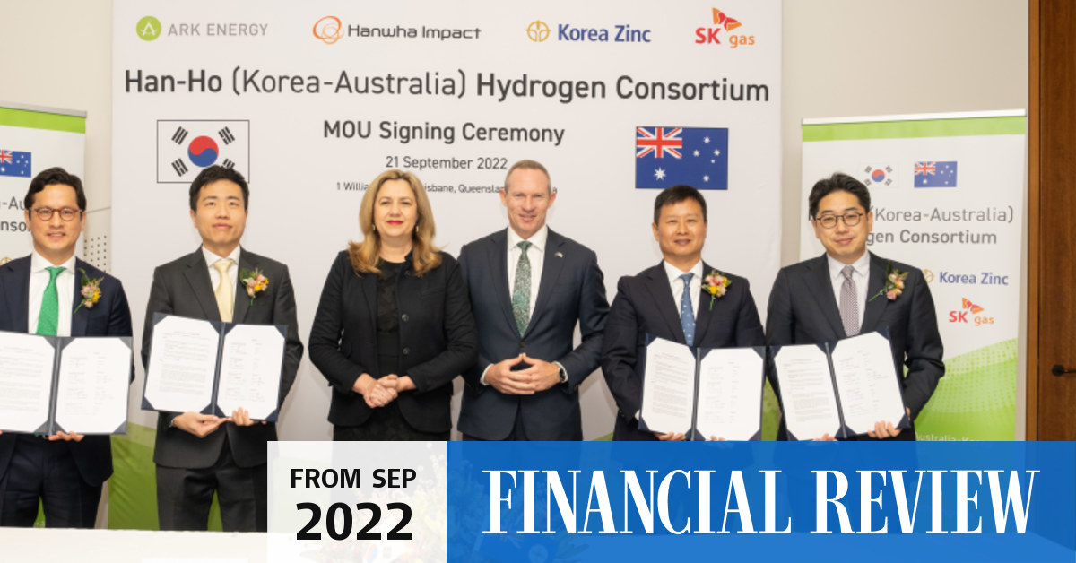 Hanwha, SK Group join Korea Zinc in 20bplus Queensland green hydrogen